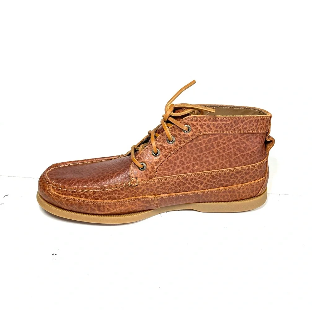 Sperry A/O Mens Boat Chukka Boots‎ Brown Distressed Leather